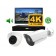 4k Two camera surveillance system with night vision and audio